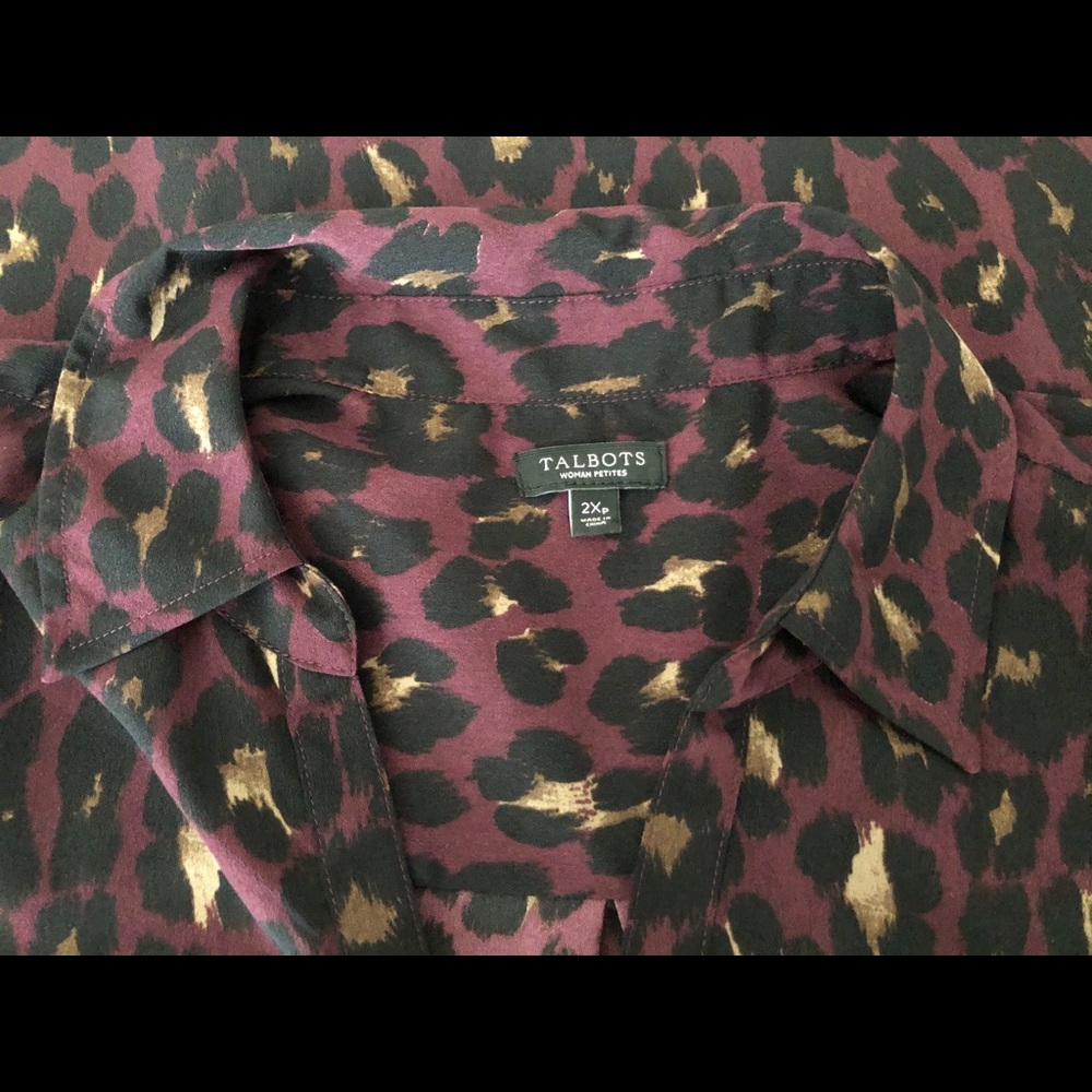 Talbots Button Down Blouse - image 3